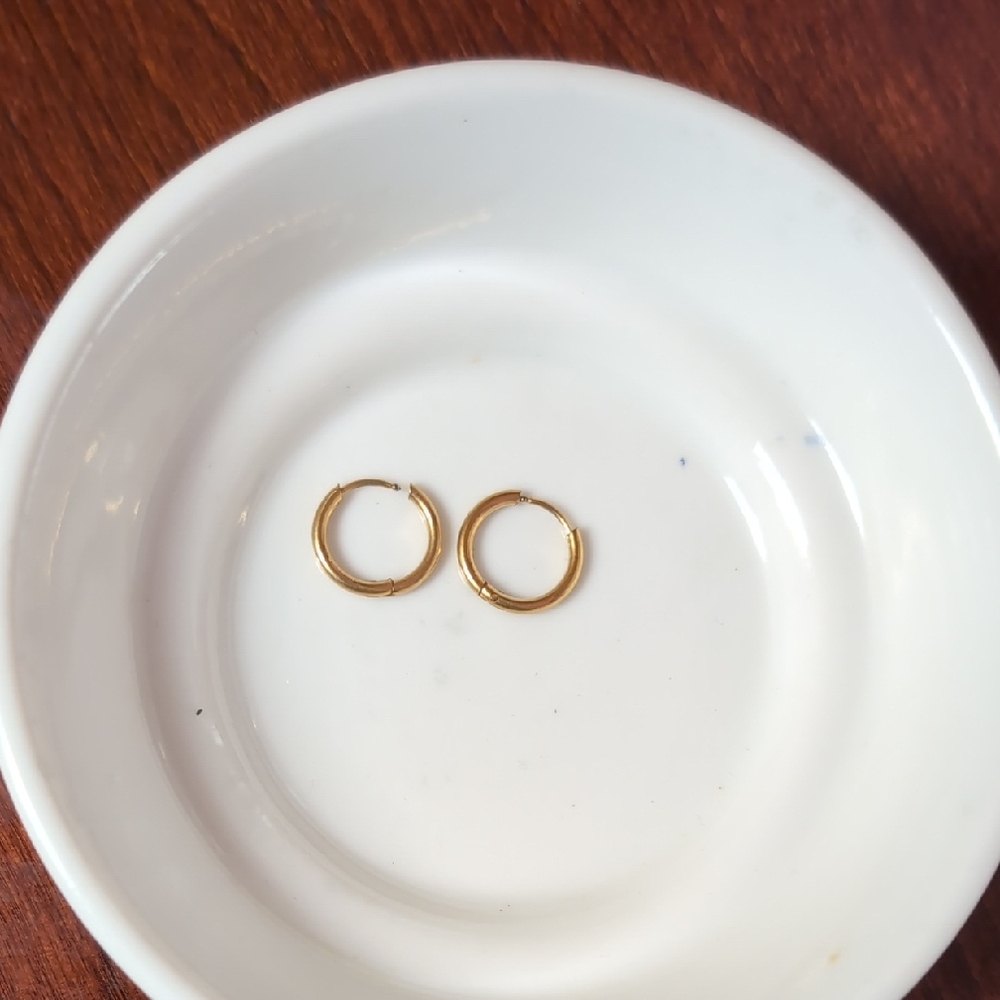 Mini Gold Hoop Earrings